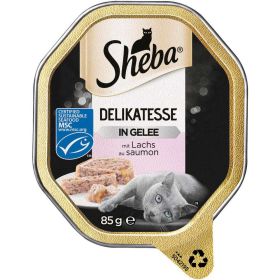 Katzen-Nassfutter Delikatesse, Lachs/Geschnetzeltes