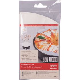 Backpapierzuschnitte, rund weiß