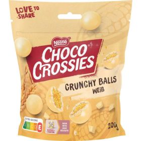 Weizencerealien mit weißer Schokolade Choco Crossies, Crunchy Balls