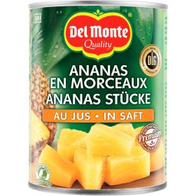 Ananas Stücke in Saft, natursüß