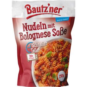 Nudeln mit Bolognese Soße, Schneller Teller