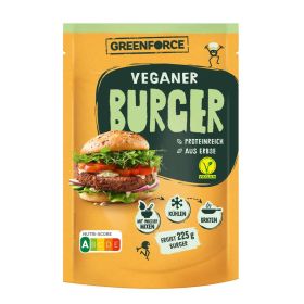 Veganer Burger, proteinreich/aus Erbse