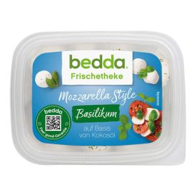 Vegane Mozzarella, Basilikum