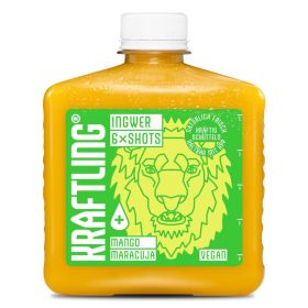 Ingwer Shots Mango Maracuja im Flachmann