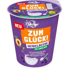 Joghurt pflanzlich, Heidelbeere, Zum Glück!