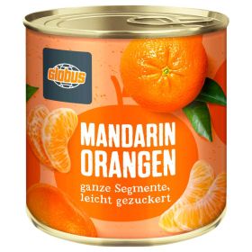 Mandarin Orangen, leicht gezuckert, ganze Segmente