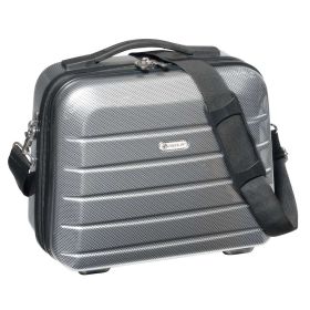 Kosmetikkoffer London 2.0, carbon silber