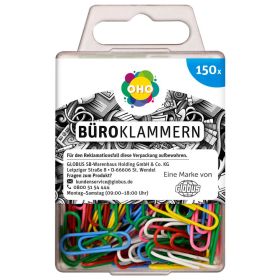 Büroklammern, bunt