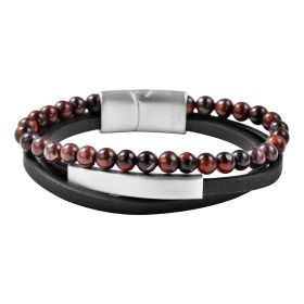 Link zu  Armband Leder-Tigerauge