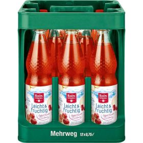 Leicht & Fruchtig Apfel-Traube-Cranberry Schorle (12x 0,750 Liter)