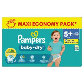 Windeln Baby Dry Gr.5+ Junior Plus 12-17 kg, Monatsbox