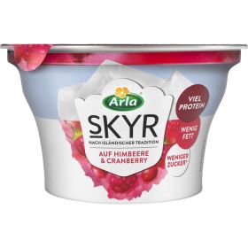 "Skyr" Fruchtjoghurt, Himbeere/Cranberry