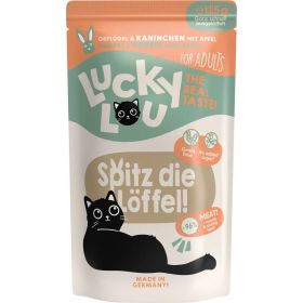 Katzen-Nassfutter, Geflügel & Kaninchen mit Apfel