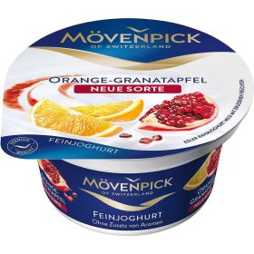 Fruchtjoghurt, Orange und Granatapfel