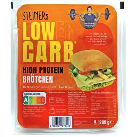 Link zu  Steiner’s  Low Carb Brötchen, je 280 g