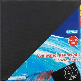 Leinwand, schwarz, 20 x 20 cm