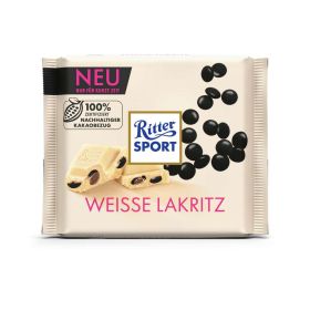 Tafelschokolade, Weisse Lakriz