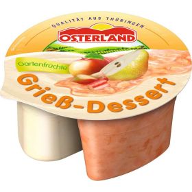 Grieß-Dessert, Gartenfrüchte