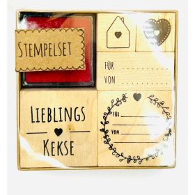 Stempel-Set Holz 2-fach sortiert