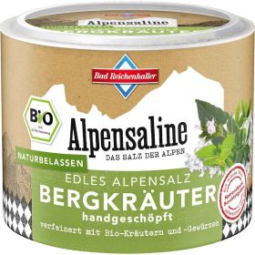 Bio Bergkräuter-Alpensalz Alpensaline, handgeschöpft, naturbelassen