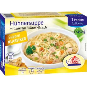 Hühnersuppe, tiefgekühlt