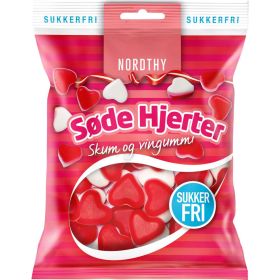 Sode Hjerter Schaumzucker, zuckerfrei