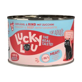 Katzen-Nassfutter, Geflügel & Rind mit Zucchini