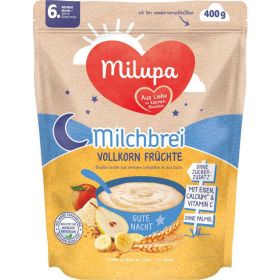 Milchbrei Vollkorn Früchte, ab dem 6. Monat