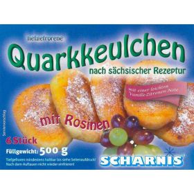 Quarkkeulchen mit Rosinen, tiefgekühlt