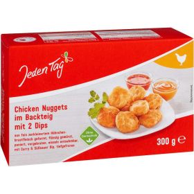 Chicken Nuggets im Backteig mit 2 Dips, tiefgekühlt