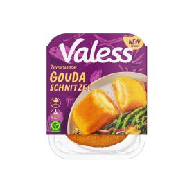 Vegetarisches Schnitzel mit Gouda Füllung