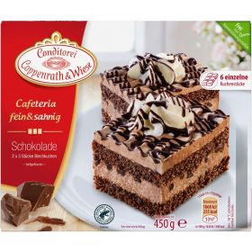 Fein&Sahnig Kuchenschnitten, Schoko-Blechkuchen, tiefgekühlt