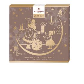 Mini Adventskalender, Nougat Pralinen