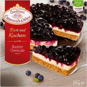 Kuchen: Blaubeer-Cheesecake, tiefgekühlt