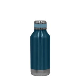 Thermoflasche Edelstahl, blau, 0,5 l