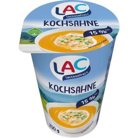 Kochsahne, Lactosefrei 15 % Fett