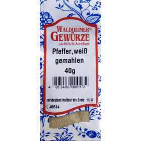 Pfeffer weiß, gemahlen