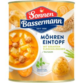 Eintopf Möhren mit leckeren Fleichklößchen