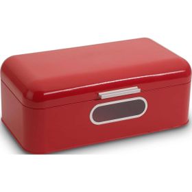 Link zu  Brotkasten aus Metall Retro-Design, rot