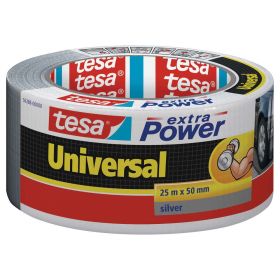 Gewebeband Extra Power, Universal Silber, 25m x 50mm