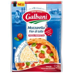 Mozzarella, gerieben, ideal für Pizza