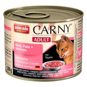 Katzen-Nassfutter Carny Adult, Rind/Pute/Shrimps