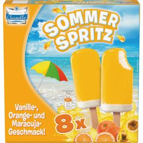 Stiel-Eis Sommerspritz Vanille/Orange/Maracuja