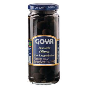 Spanische Oliven, ohne Stein, geschwärzt