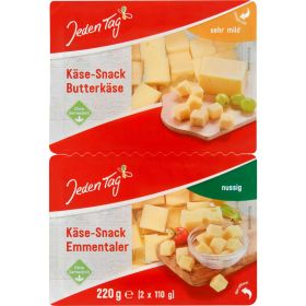 Käse Snack, Butterkäse/Emmentaler