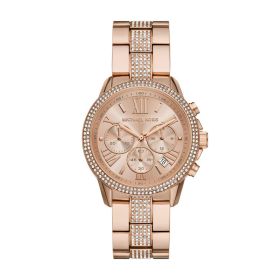 Damen-Armbanduhr, roségoldfarben