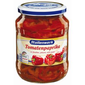 Tomatenpaprika, in Streifen