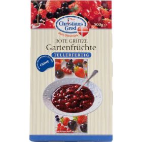 Rote Grütze, Gartenfrüchte