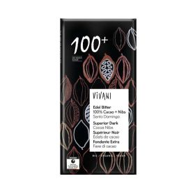Bio Tafelschokolade, Edel Bitter 100% Cacao