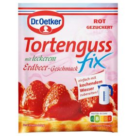 Tortenguss Instant, Erdbeere